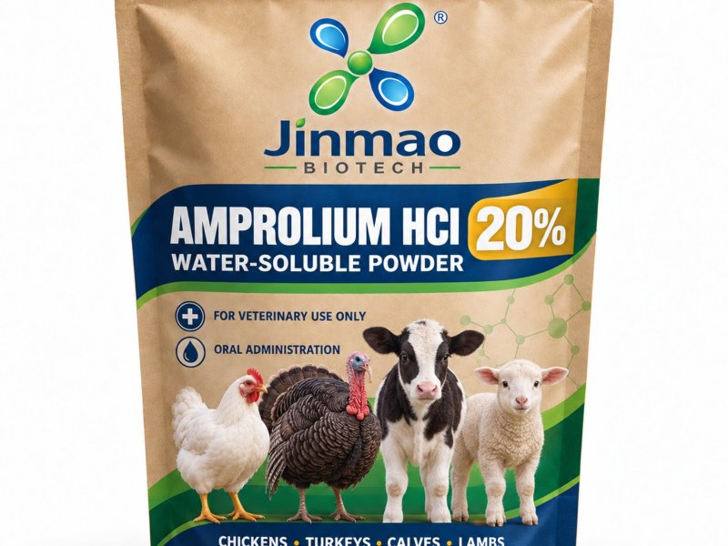 Amprolium HCl 20% water-soluble powder for chickens, turkeys, calves and lambs, 1 kg pack