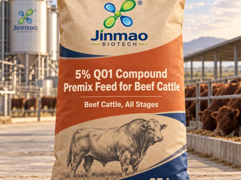 5% Q01 compound premix feed for beef cattle at all stages, 25 kg bag