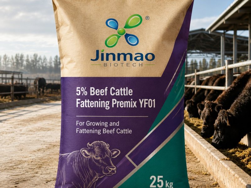 Prémix d’engraissement 5 % pour bovins à viande YF01, sac de 25 kg