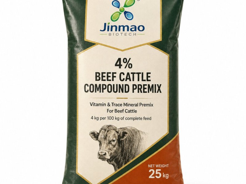 Prémix composé 4 % pour bovins à viande, prémix vitaminique et oligo-éléments, sac de 25 kg