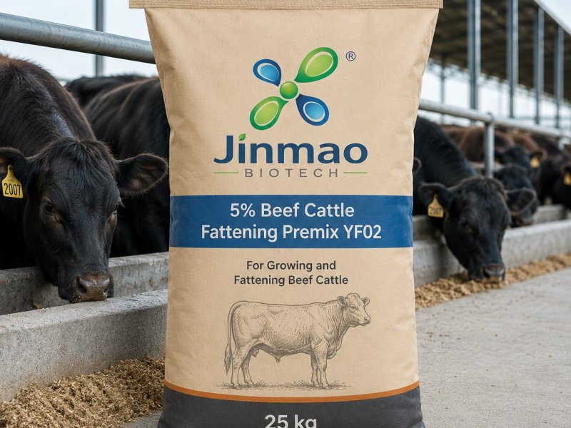 Prémix d’engraissement 5 % pour bovins à viande YF02, sac de 25 kg
