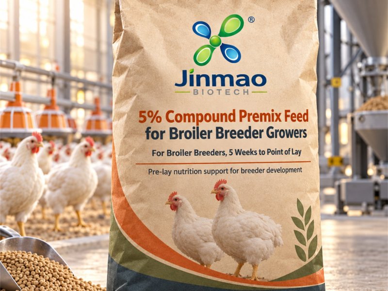 5% compound premix feed for broiler breeder growers, 25 kg bag