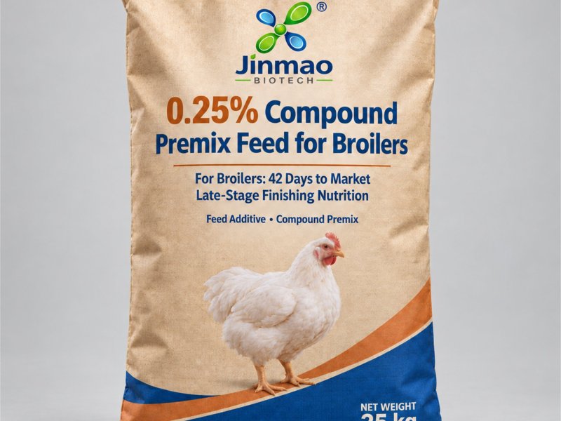 0.25% compound premix feed for broilers, 25 kg bag