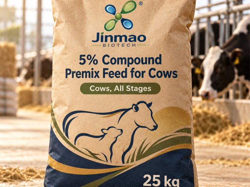5% compound premix feed for cows at all stages, 25 kg bag