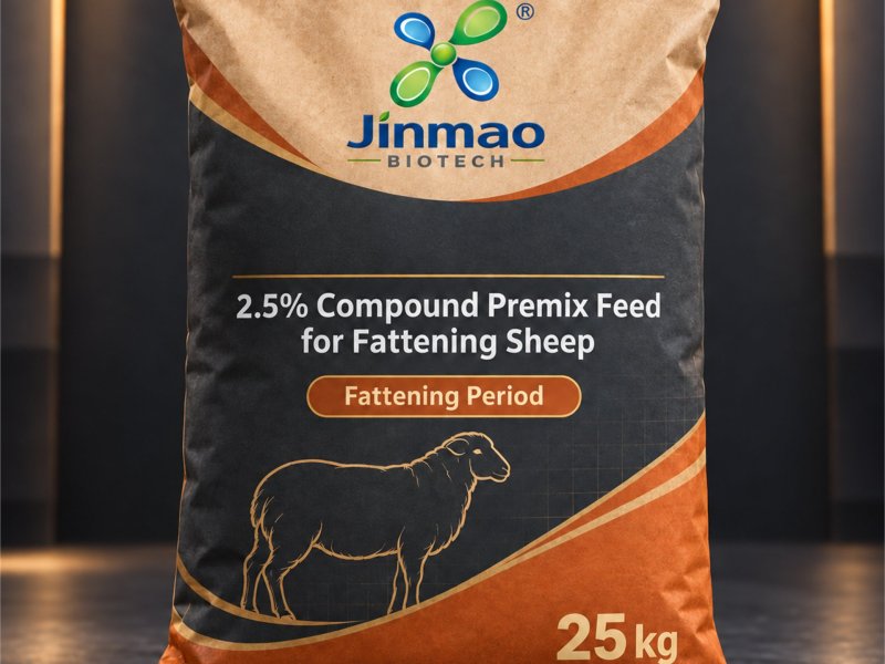 2.5% compound premix feed for fattening sheep, 25 kg bag