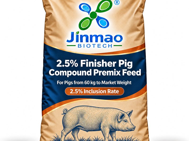2.5% Finisher Pig Compound Premix Feed, 2.5% inclusion rate, 25 kg bag