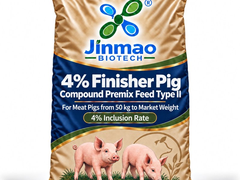 Prémix composé 4 % pour porcs en finition Type II, taux d’incorporation 4 %, sac de 25 kg