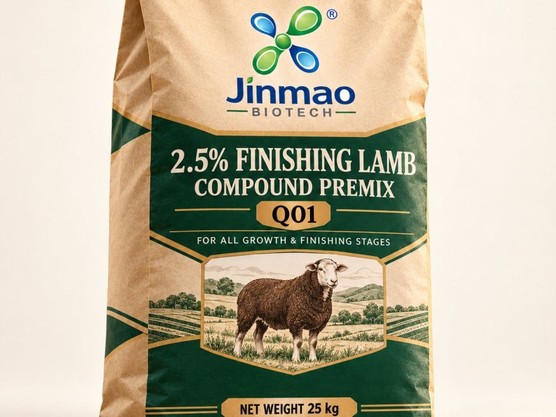 2.5% finishing lamb compound premix Q01, 25 kg bag