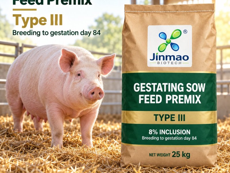 Prémix 8 % pour truies gestantes Type III, taux d’incorporation 8 %, sac de 25 kg