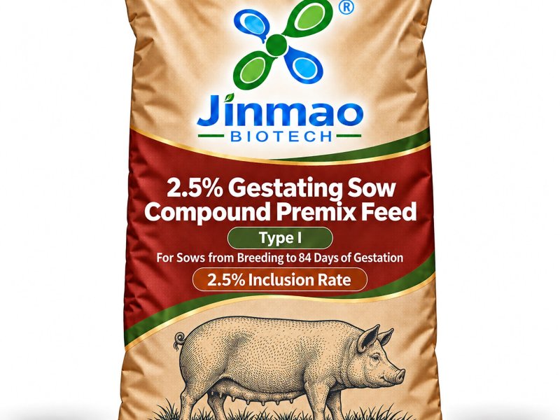 Prémix composé 2,5 % pour truies gestantes Type I, taux d’incorporation 2,5 %, sac de 25 kg
