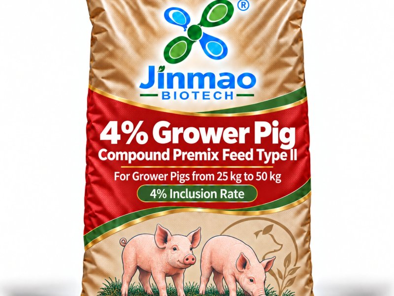 Prémix composé 4 % pour porcs en croissance Type II, taux d’incorporation 4 %, sac de 25 kg
