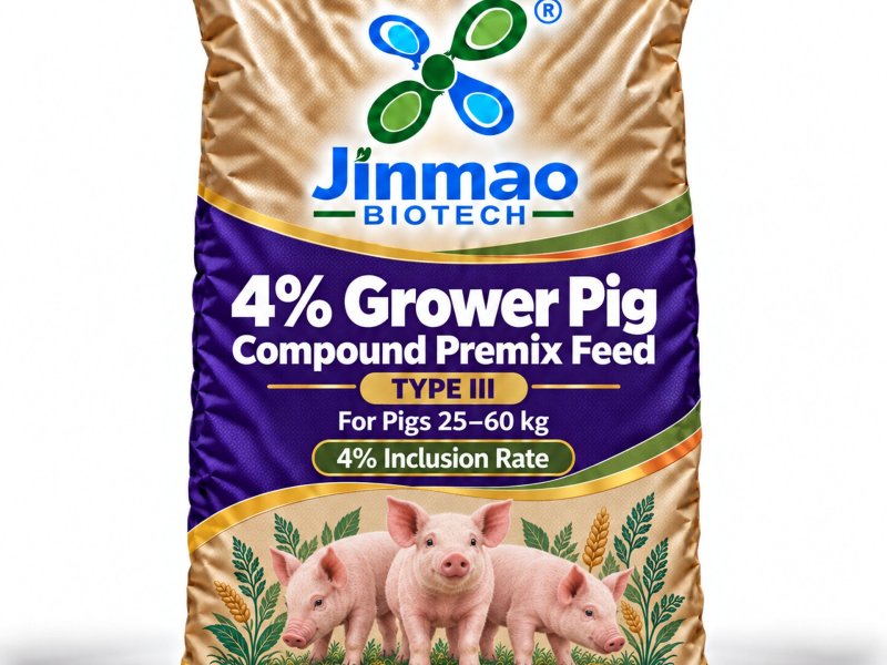 Prémix composé 4 % pour porcs en croissance Type III, taux d’incorporation 4 %, sac de 25 kg