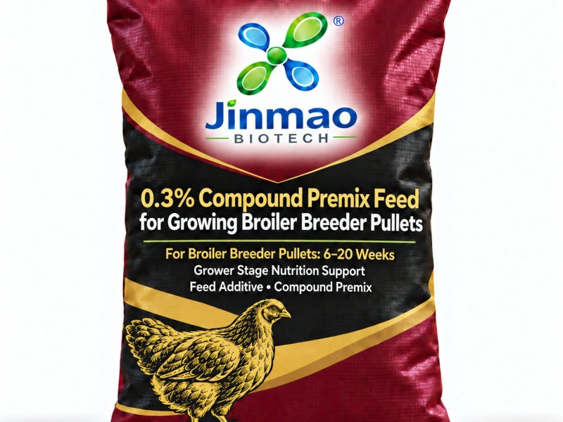 0.3% compound premix feed for growing broiler breeder pullets, 25 kg bag