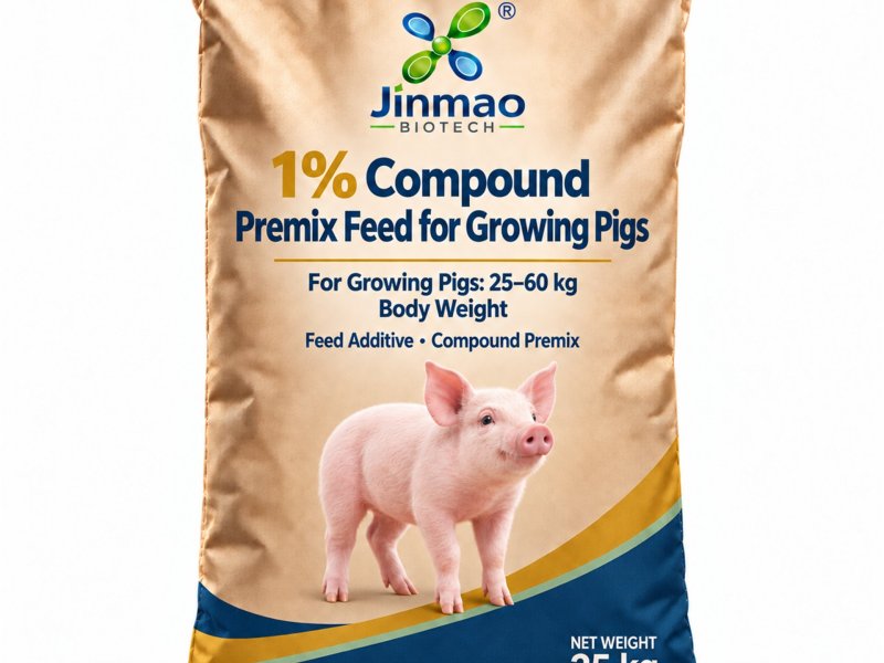 Prémix composé 1 % pour porcs en croissance, taux d’incorporation 1 %, sac de 25 kg