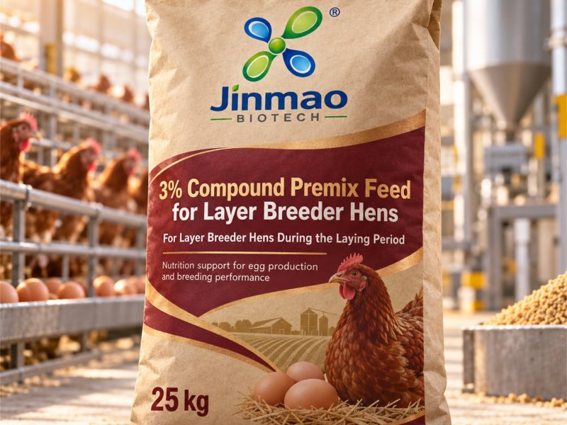 3% compound premix feed for layer breeder hens, 25 kg bag