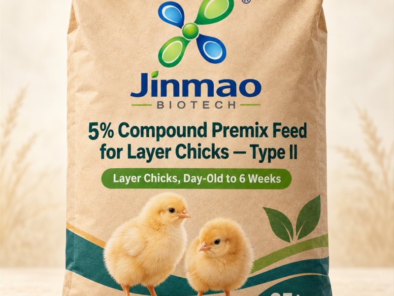 5% compound premix feed for layer chicks Type II, 25 kg bag