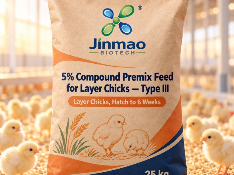 5% compound premix feed for layer chicks Type III, 25 kg bag