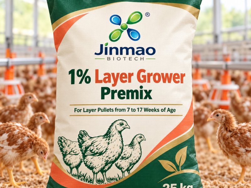 1% layer grower premix, 25 kg bag