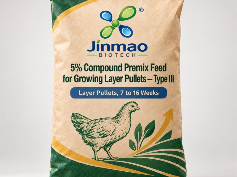 Aliment prémix composé 5 % pour poulettes en croissance Type III, sac de 25 kg