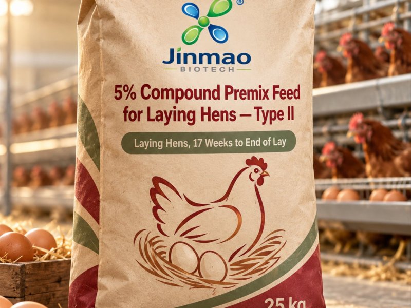 5% compound premix feed for laying hens Type II, 25 kg bag