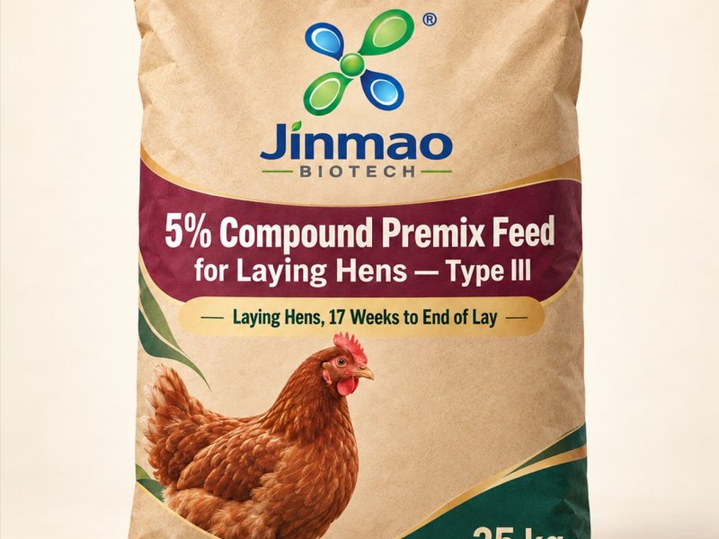 5% compound premix feed for laying hens Type III, 25 kg bag
