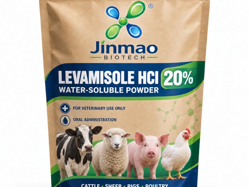 Levamisole HCl 20% water-soluble powder for cattle, sheep, pigs and poultry, 1 kg pack