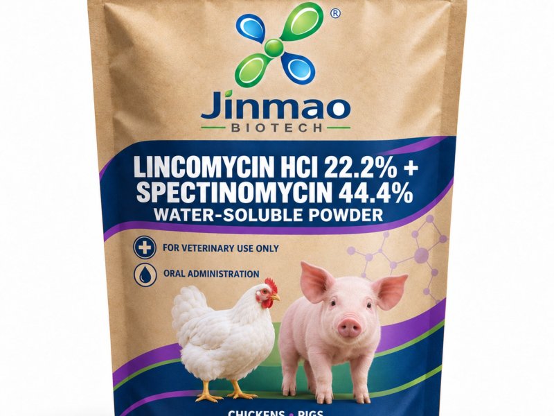 Lincomycin HCl 22.2% + spectinomycin 44.4% water-soluble powder for chickens and pigs, 1 kg pack