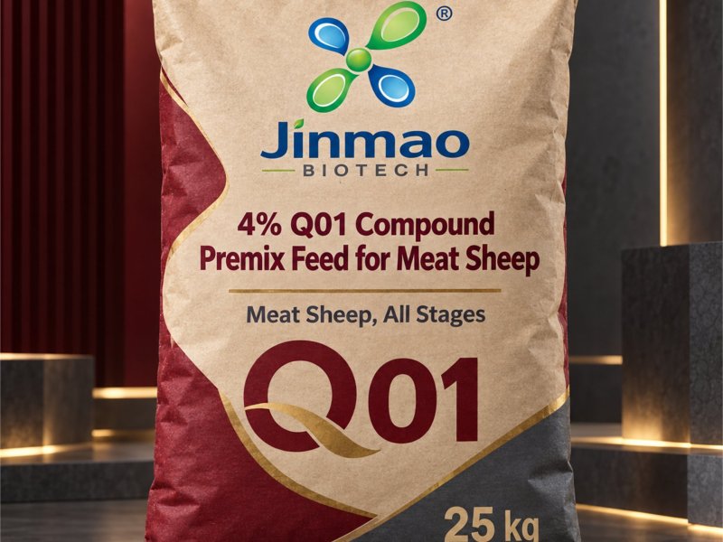4% Q01 compound premix feed for meat sheep, 25 kg bag