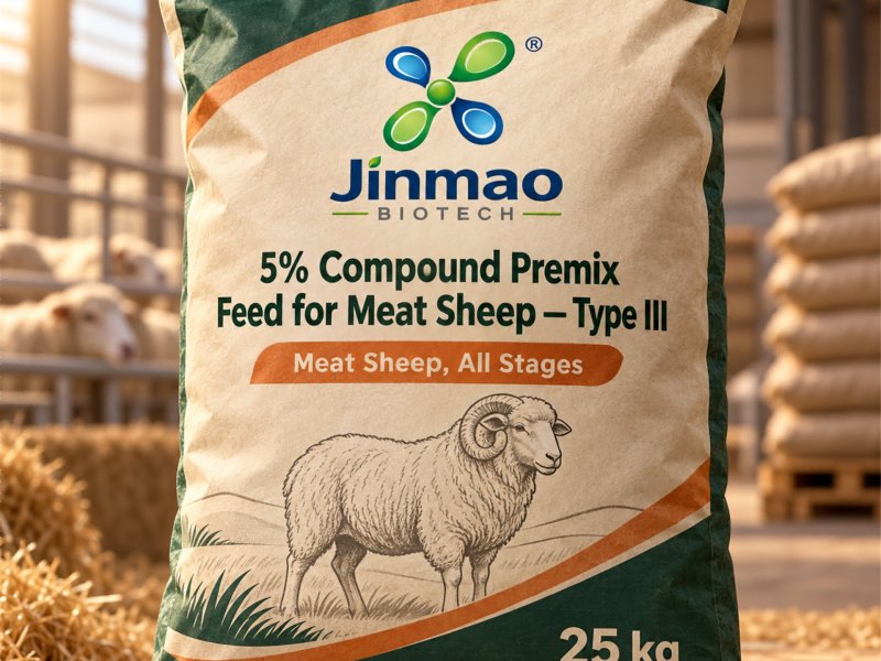 5% compound premix feed for meat sheep Type III, 25 kg bag
