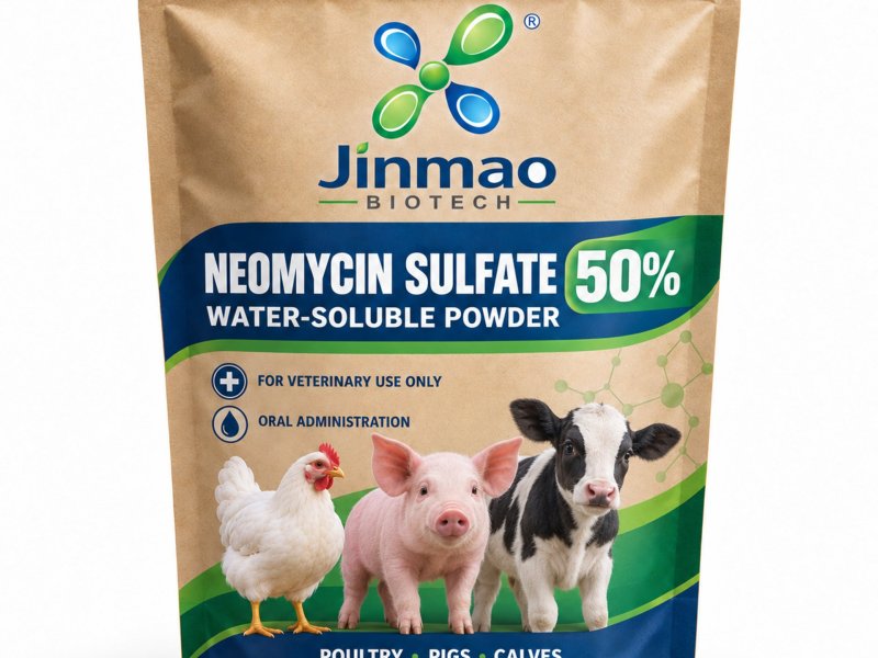 Neomycin sulfate 50% water-soluble powder for poultry, pigs and calves, 1 kg pack