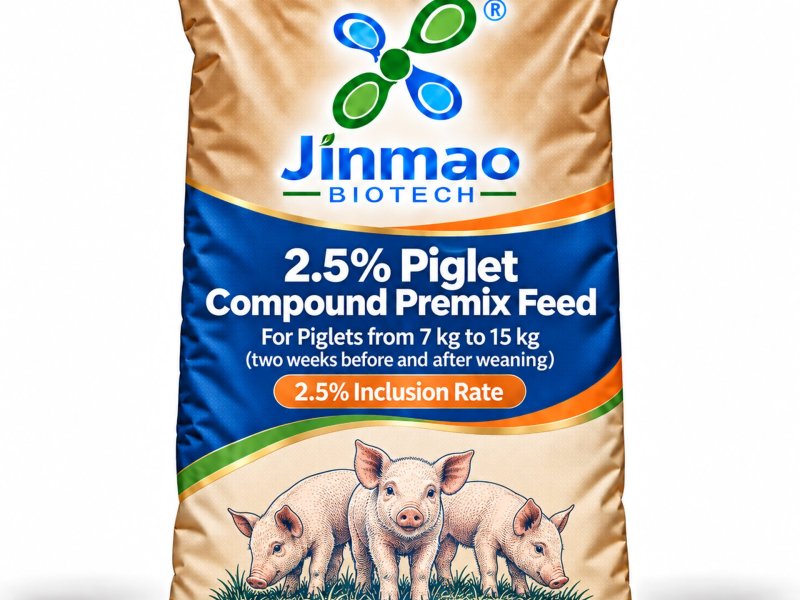 2.5% Piglet Compound Premix Feed, 2.5% inclusion rate, 25 kg bag