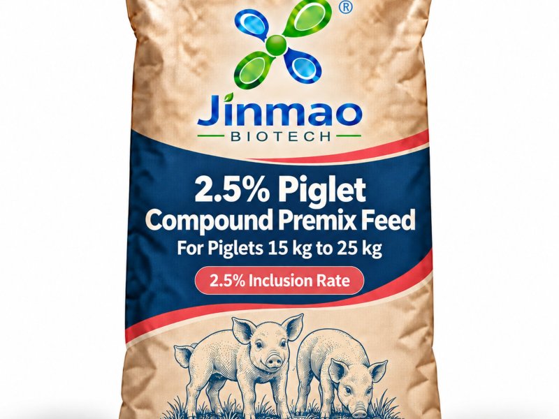 Prémix composé 2,5 % pour porcelets, taux d’incorporation 2,5 %, sac de 25 kg