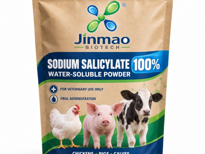 Sodium salicylate 100% water-soluble powder for chickens, pigs and calves, 1 kg pack
